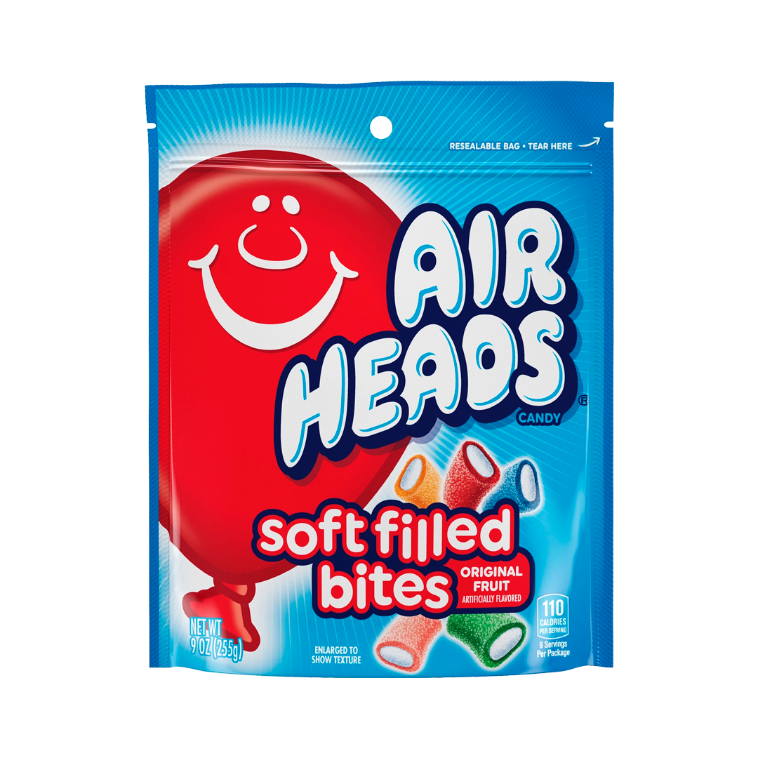 Airheads Candy Soft Filled Bites 9 oz