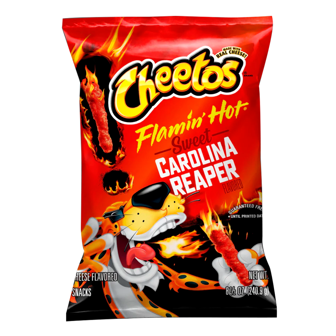 Cheetos Flamin Hot Sweet Carolina Reaper 8.5 oz